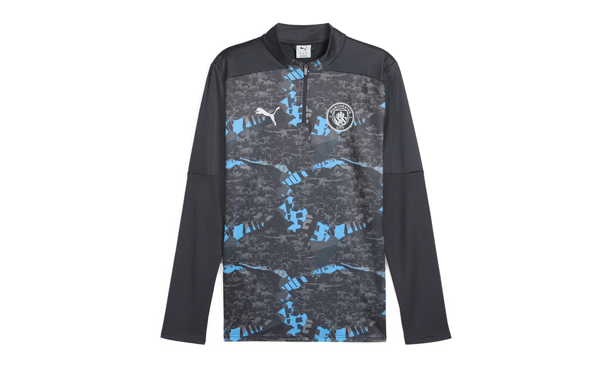 Puma MCFC PREMATCH 1/4 ZIP TOP "Gray" 779156 74