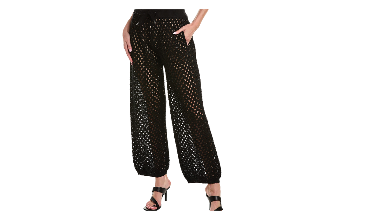Brunello Cucinelli Open Knit Trousers WMNS "Black" BRUN512