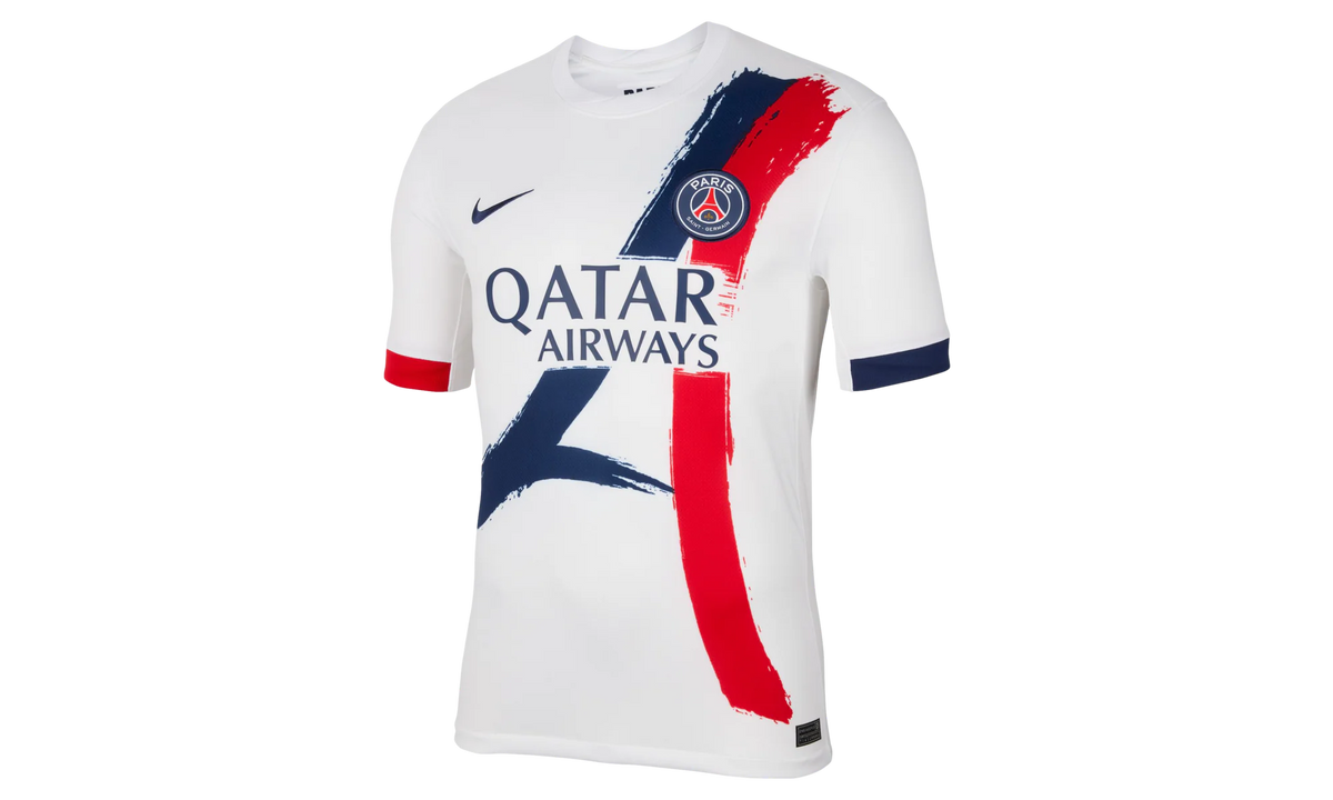 Nike SOCCER PARIS SAINT-GERMAIN REPLICA JERSEY "White/Midnight Navy/University Red/Midnight Navy" FN8781 101