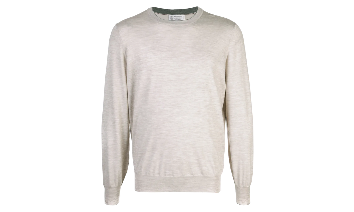 BRUNELLO CUCINELLI SWEATER "GOBI/DARK GREY" M2400150Y_CA433