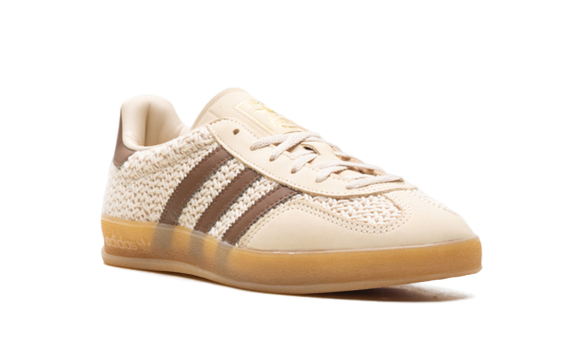 Adidas Gazelle Indoor "Cream/Brown Knit" JS1418