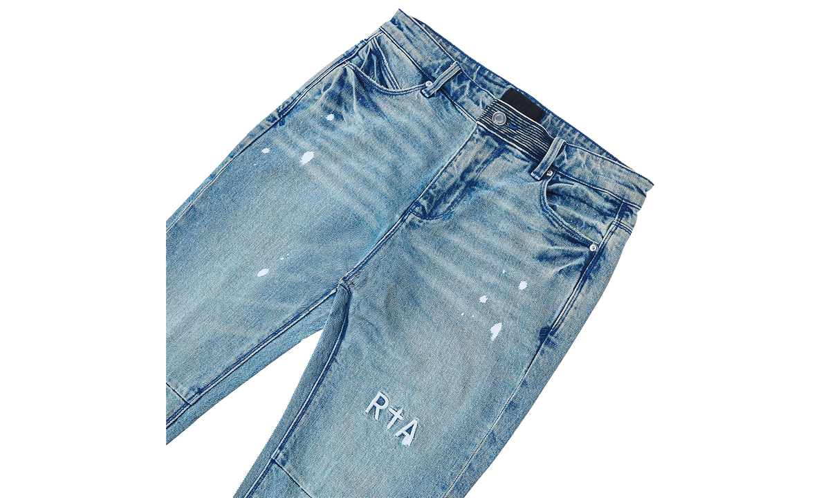 Rta Clayton Splattered Denim "Indigo Dusk" B1182SPIDD