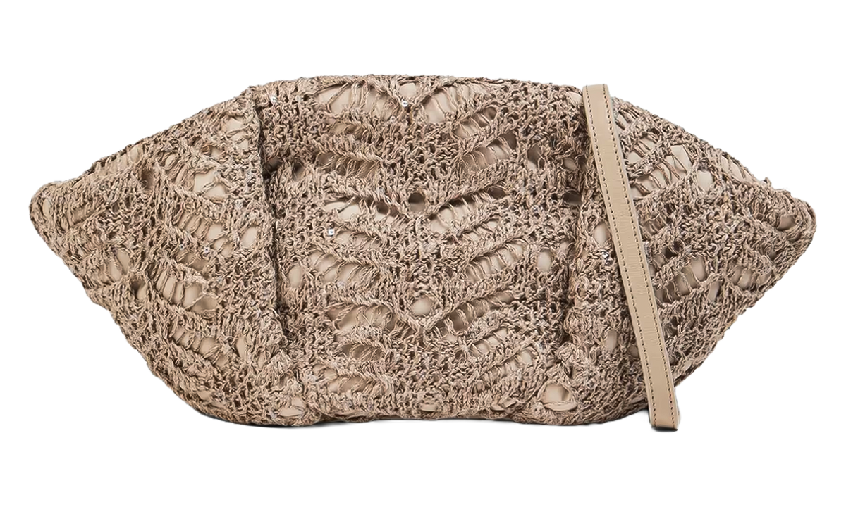 Brunello Cucinelli Leather Woven Bag WMNS "Brown" BRUN1890