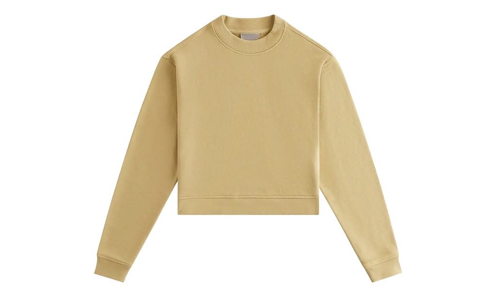 Kith Haylen Cropped French Terry Crewneck "Beige" KHW030227 953