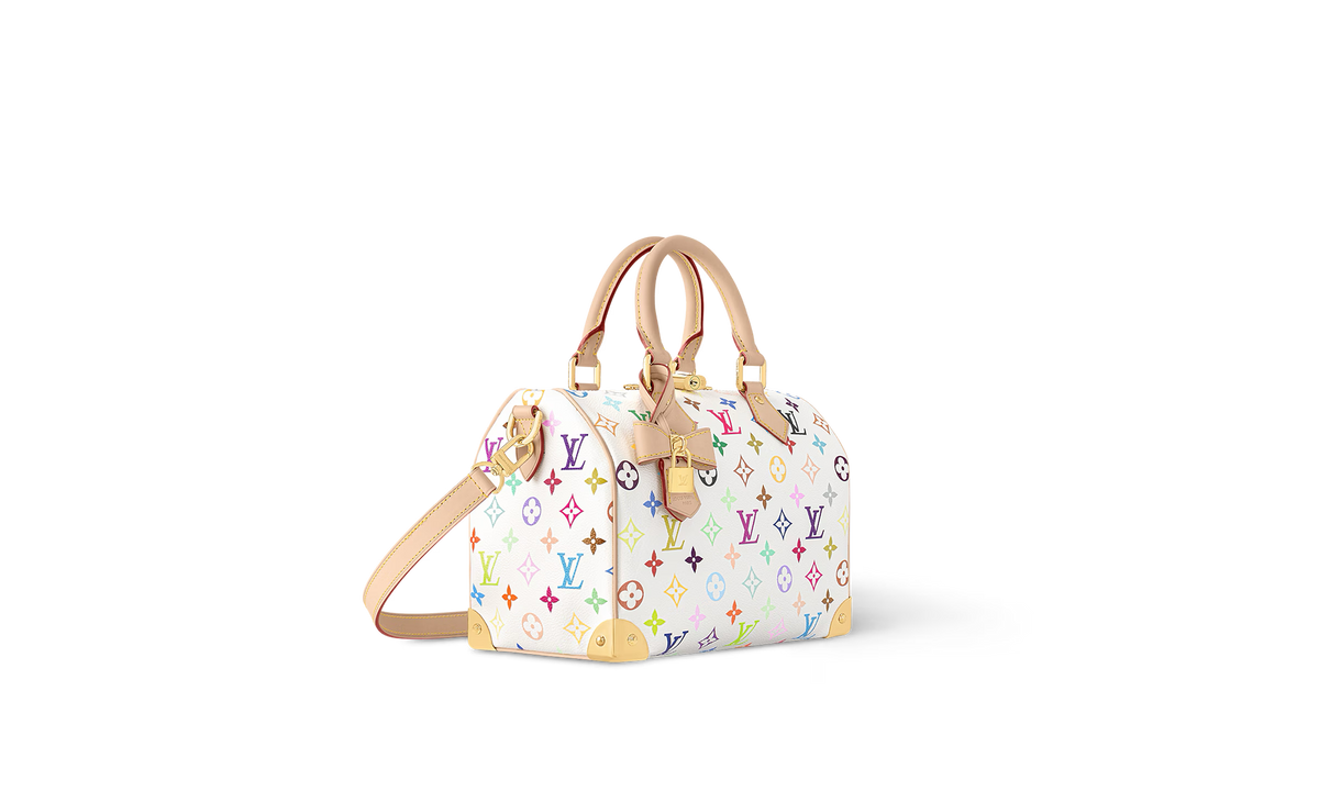 Louis Vuitton Speedy Bandouliere 25 "Takashi Murakami - White" M13085