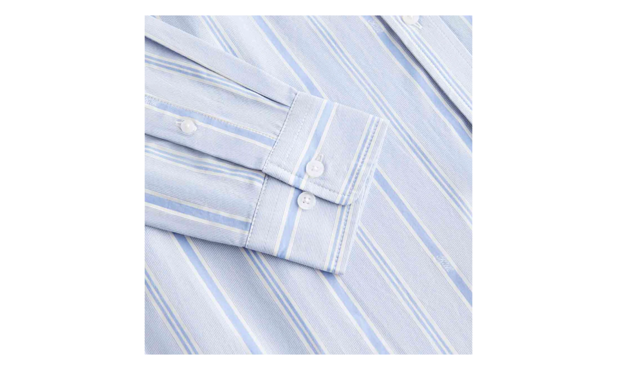 Kith Gale Logo Stripe Shirt WMNS "Pastel Blue" KHW030283 463
