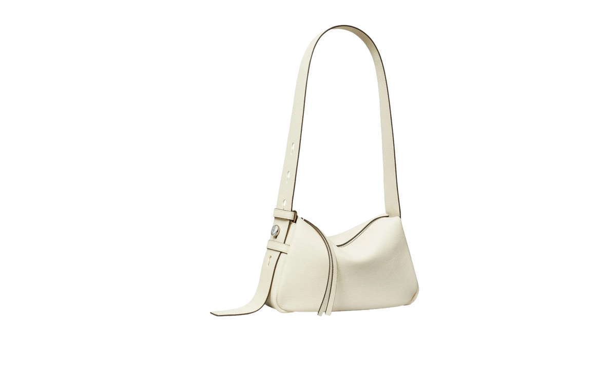 Tory Burch Small Romy Shoulder Bag "Light Cream" 176674 921