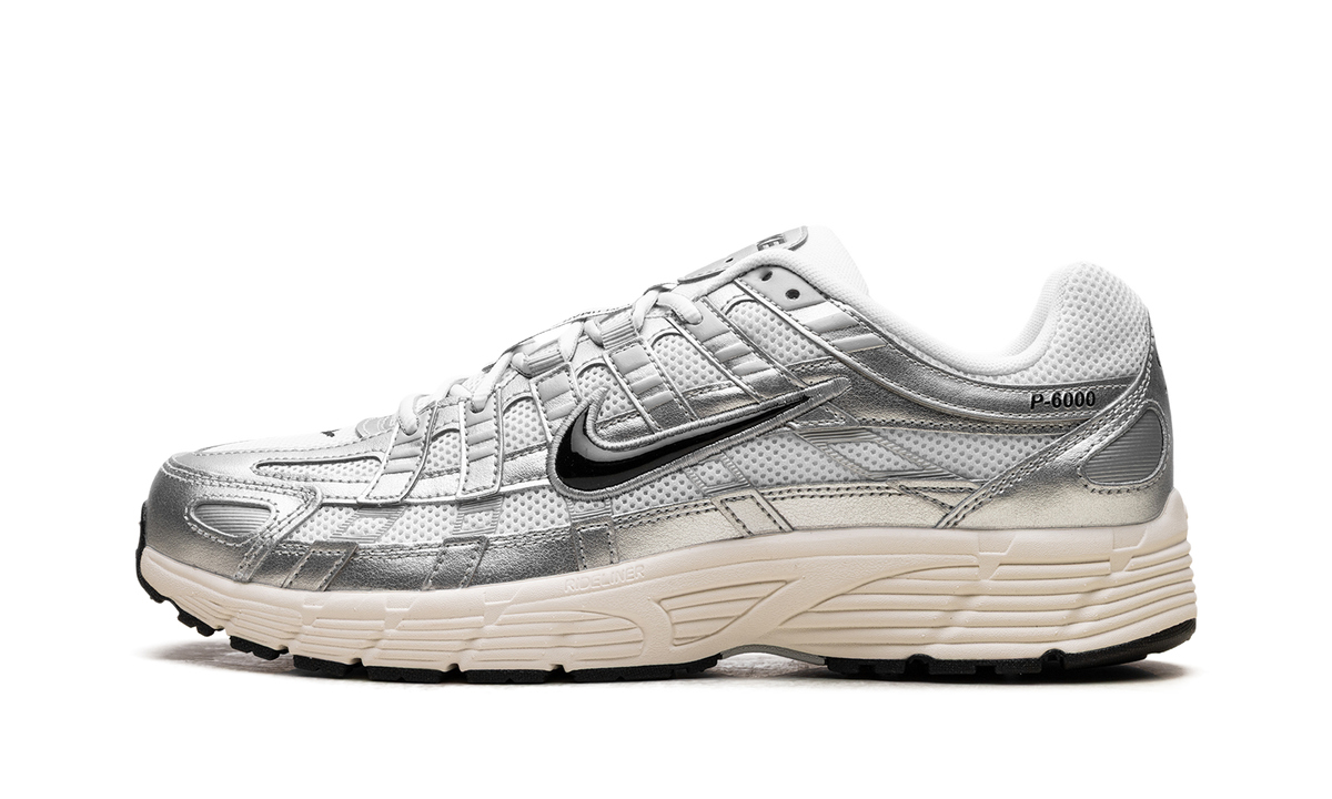 Nike P-6000 "White Metallic Silver Flat Silver Black" CD6404 105