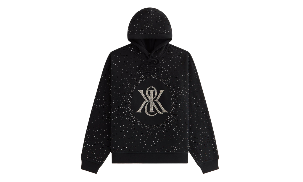 Kith Maverick Beaded Crest Hoodie WMNS "Black" Khw031005 001