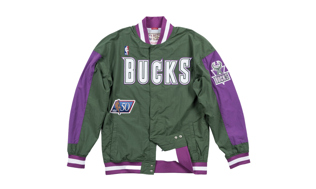 Mitchell & Ness Authentic Warm Up Jacket "NBA Milwaukee Bucks 96-97" AWJKLG18043 MBUDKGN96