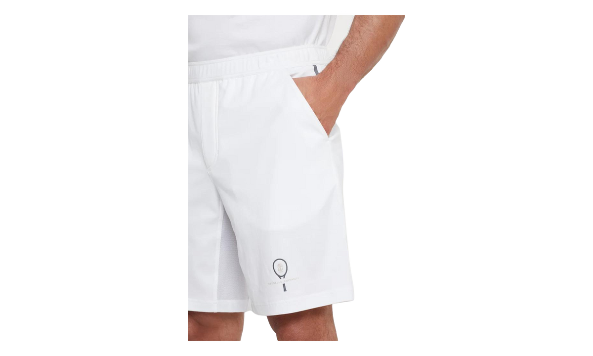 BRUNELLO CUCINELLI Tailored Athletic Shorts "White" BRUN208
