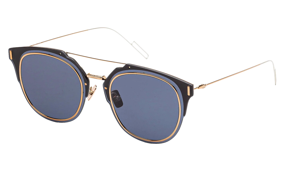 DIOR Composite Sunglasses "Black / Blue" COMPO1FS 0DDB A9
