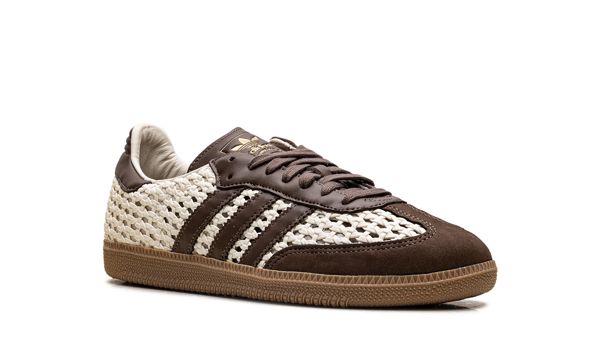 Adidas Samba OG WMNS "Basketweave Cream White Earth Strata" IH9373