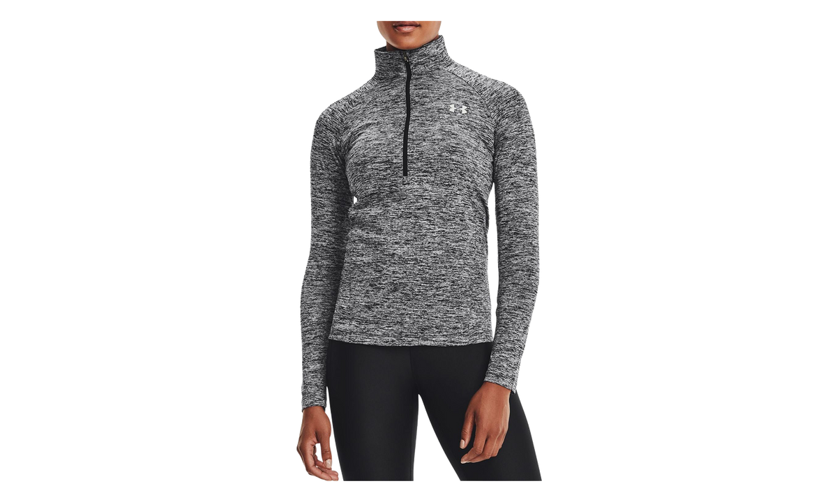 Under Armour Tech Twist Zip Pullover WMNS "Black / Metallic Silver" 1320128 001