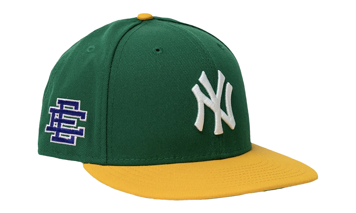 New Era 59FIFTY MLB FW21 NY YANKEES FITTED HAT "ERIC EMANUEL - Green/ Yellow" EE425