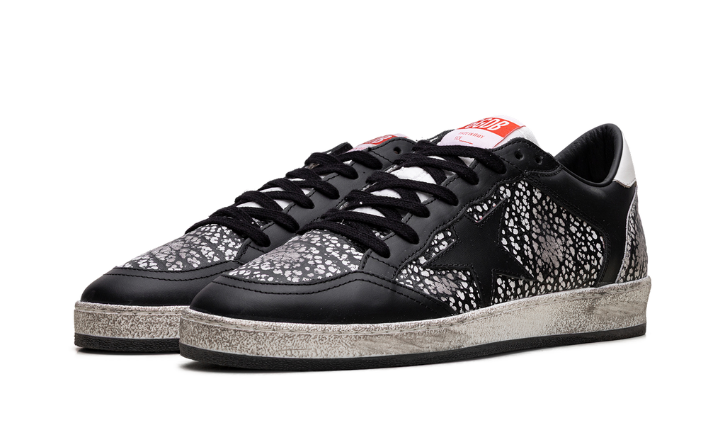Golden Goose Ball Star "Elephant-print leather with black leather star" GMF00327 F006980 80203