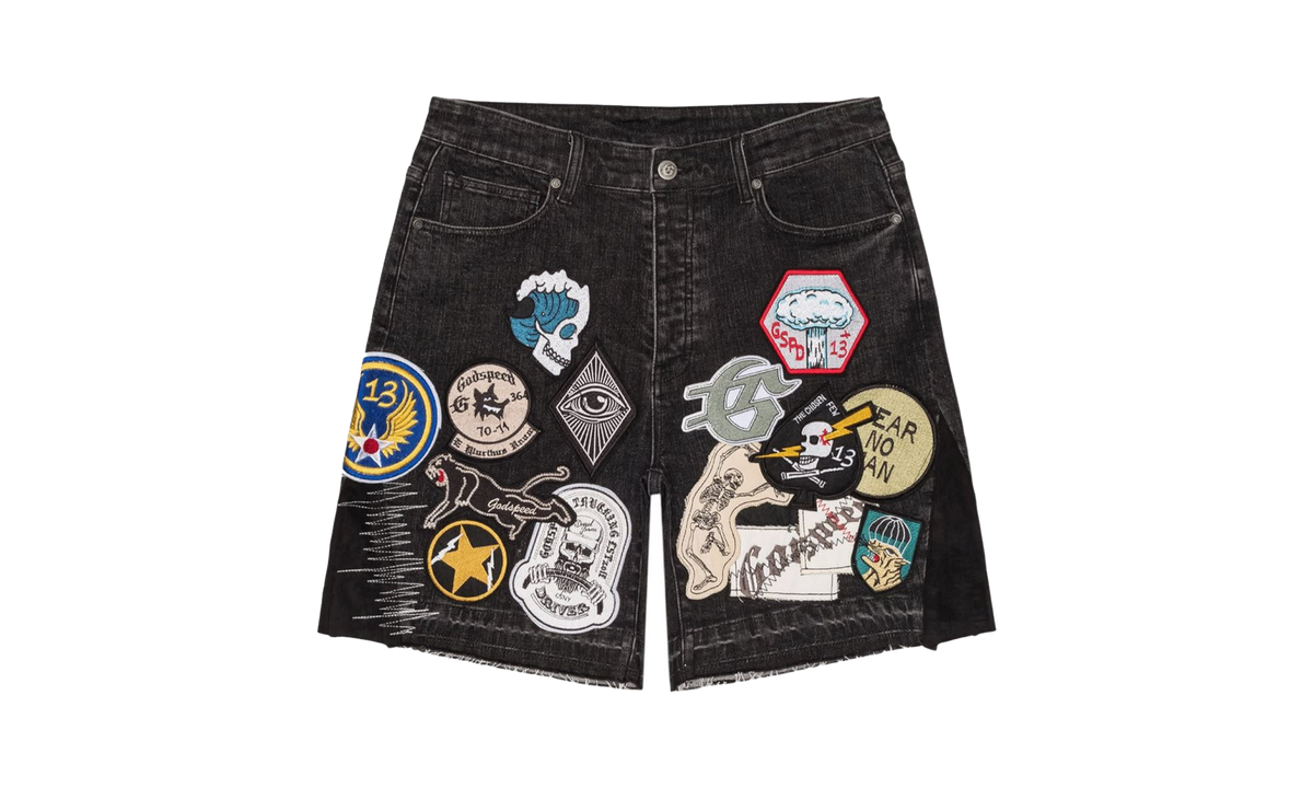 Godspeed New York Patchwork Denim Shorts V2 "Black" BYN98EIA
