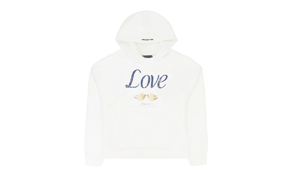 Project G/R LOVE PARODY HOODIE "WHITE" PGR XHDS 0012