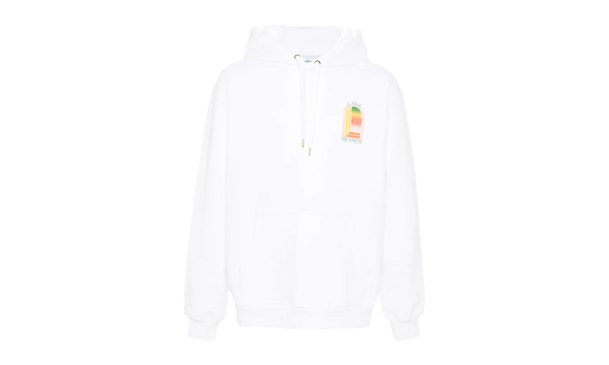 Casablanca Gradient L'Arche Hooded Sweatshirt "White" MS24JTP09305 WHT