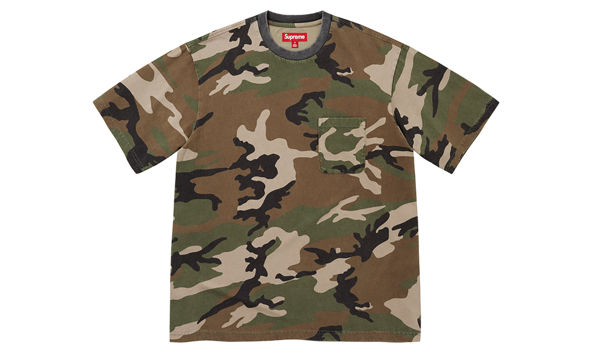 SUPREME Cracked Pocket S/S Shirt "FW26 - Woodland Camo" SU28456