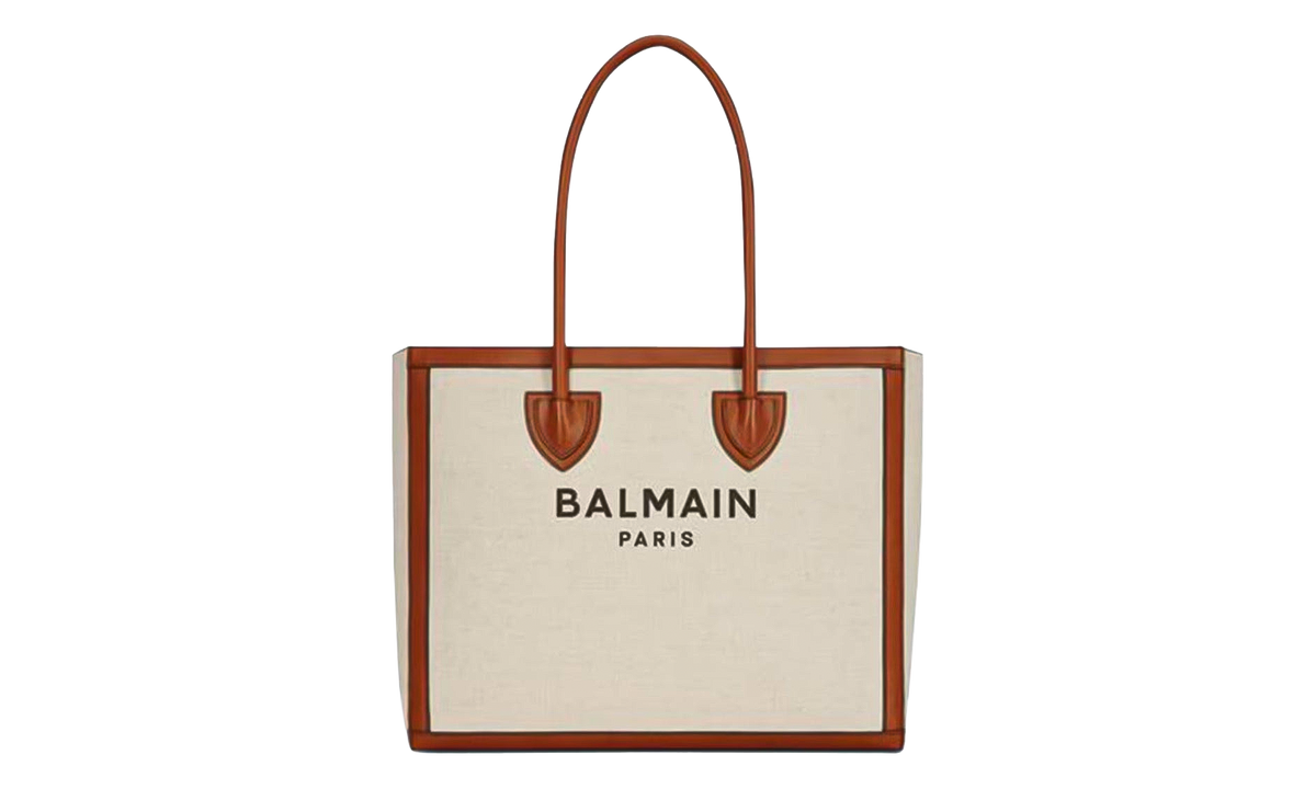 Balmain Army Shopper 42 Logo Tote Bag "Beige" FN6FC662TCFN GEM