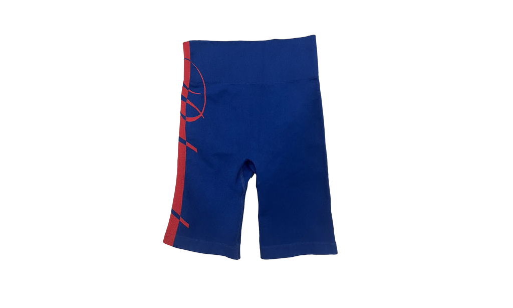Rhude Core Techknit Biker Short "Blue/Red" H21CORE TBIK BLU