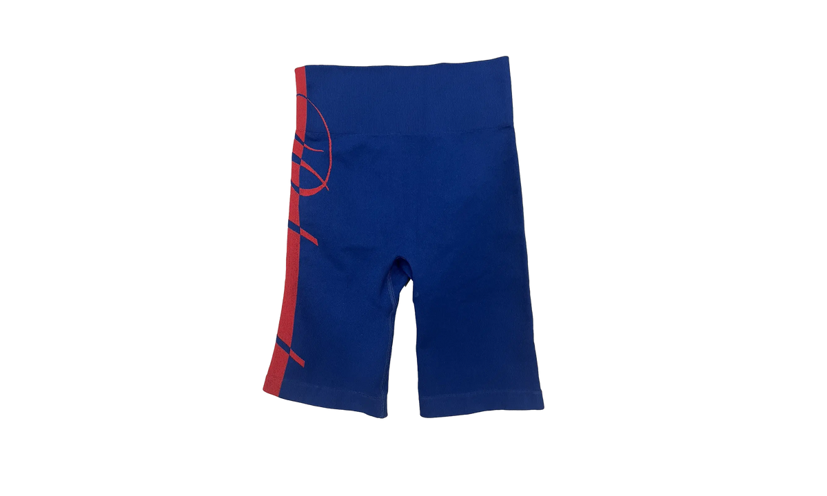 Rhude Core Techknit Biker Short "Blue/Red" H21CORE TBIK BLU
