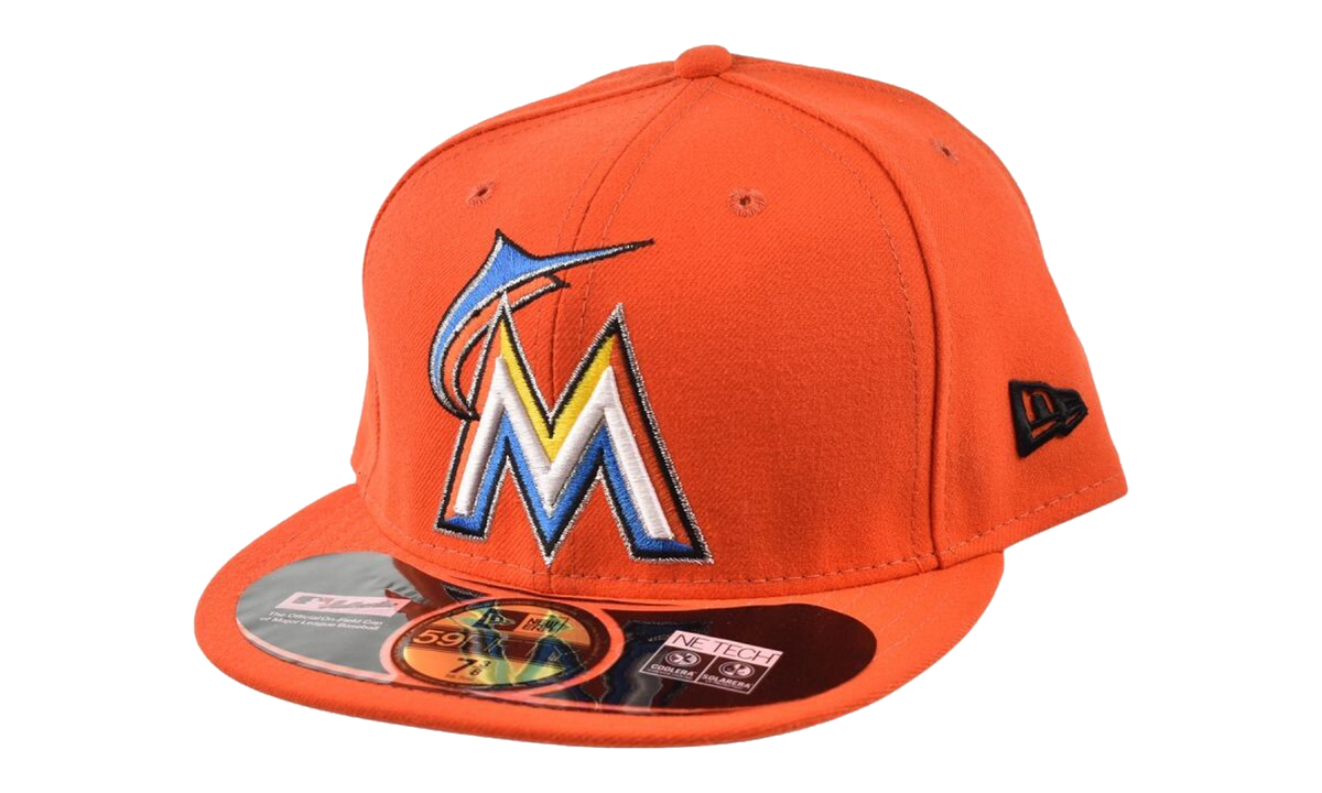 New Era 59FIFTY Miami Marlins Fitted Hat "Orange" 70360936