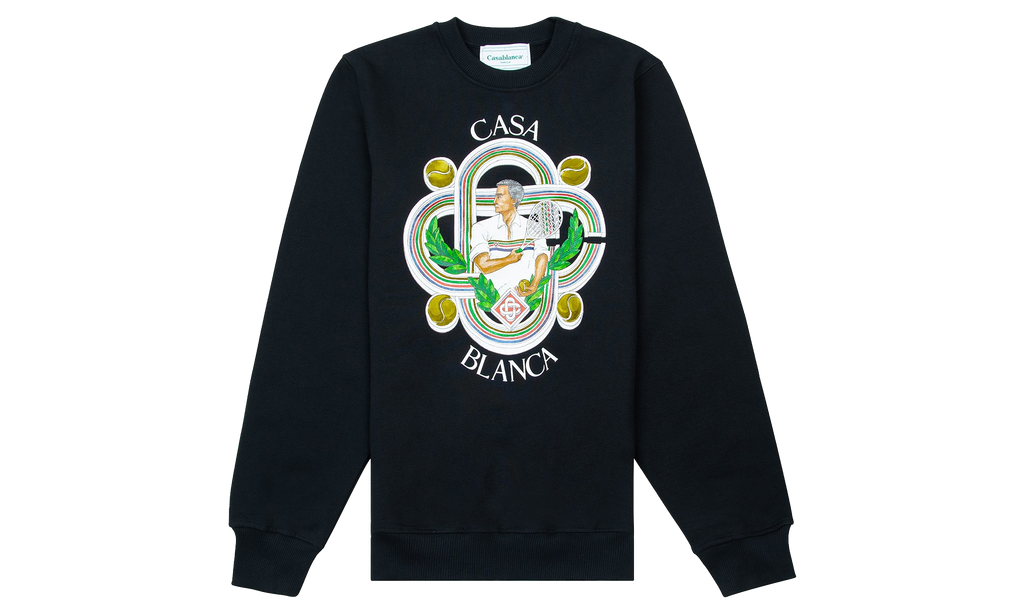 Casablanca Le Joueur Printed Sweatshirt "Black" MF23 JTP 001 02