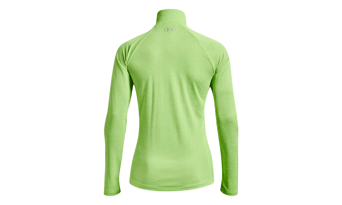 Under Armour Tech 1/2 Zip Twist Training Top WMNS "Quirky Lime / Lime Foam-Metallic Silver" 1320128 752