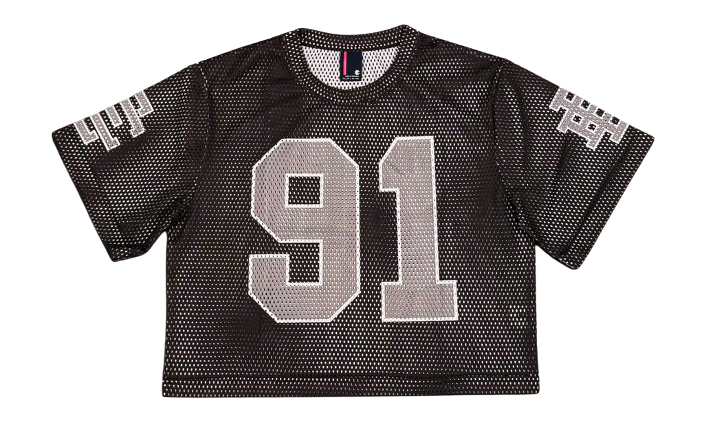 Eric Emanuel EE Cropped Mesh Jersey "Black / Grey" EE926