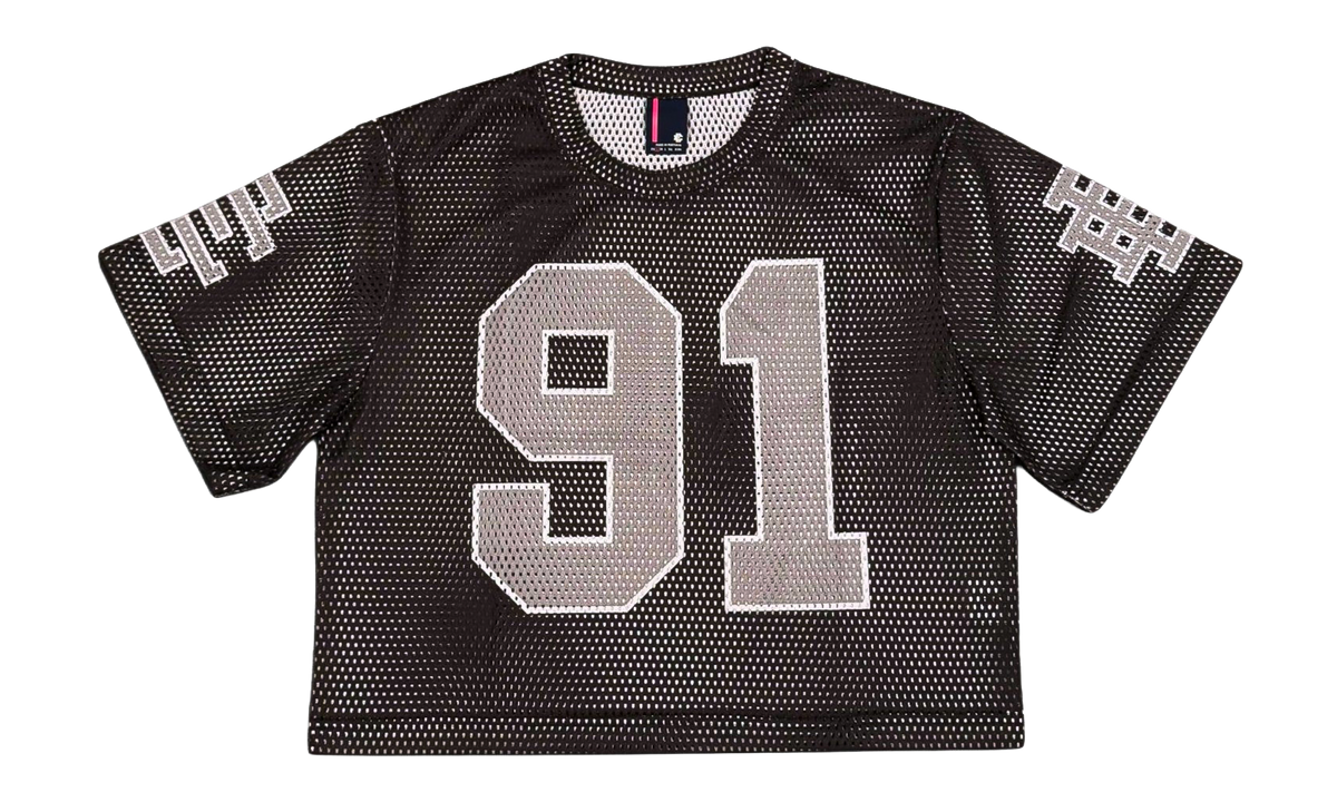 Eric Emanuel EE Cropped Mesh Jersey "Black / Grey" EE926