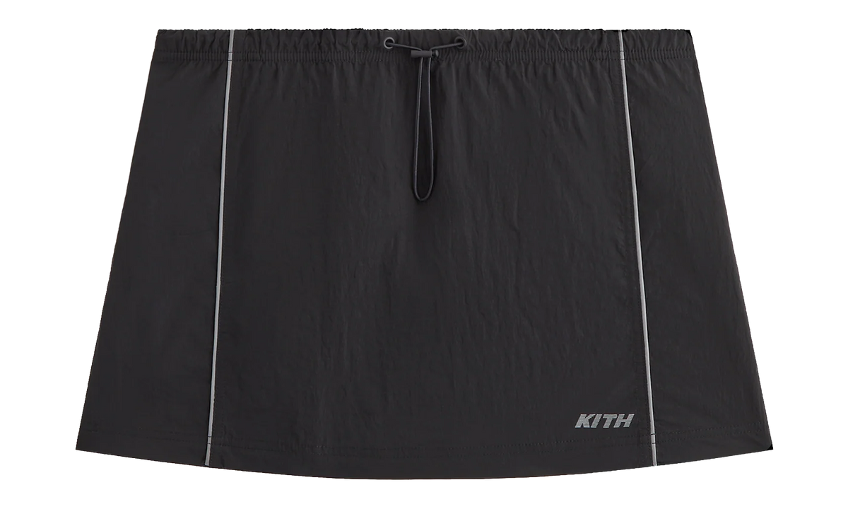 Lowen Nylon Track Skirt "Black" KITH57