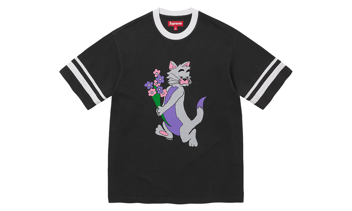 SUPREME Glitter Cat S/S Shirt "FW26 - Black" SU28452
