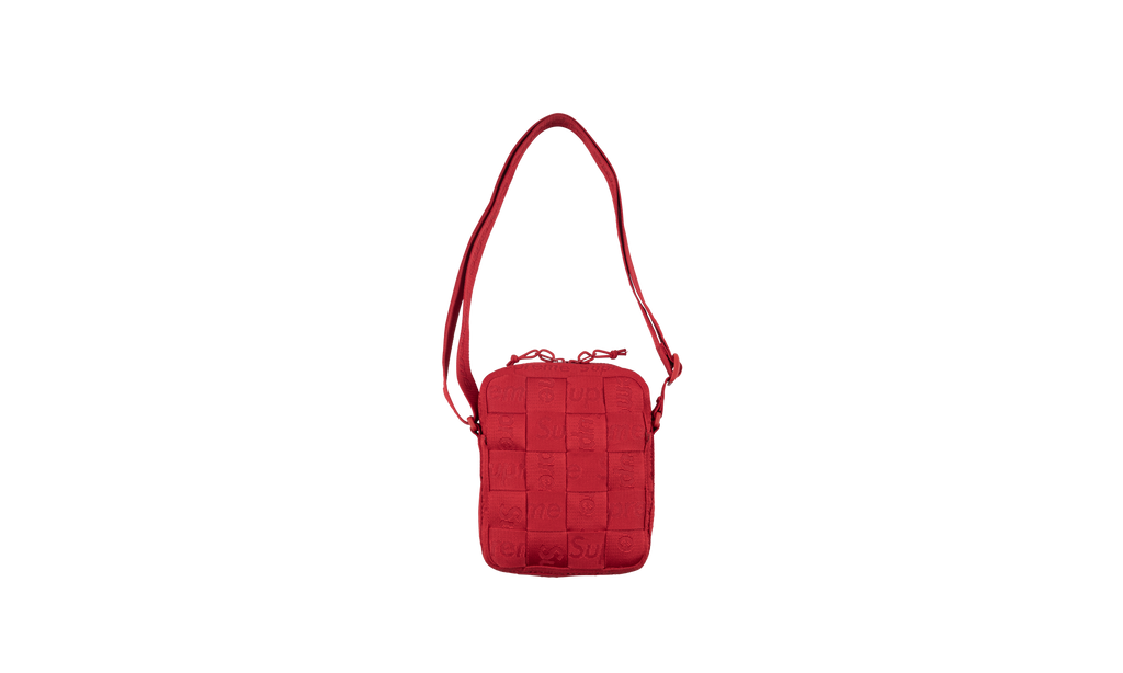 Supreme Woven Shoulder Bag "Red" SU556