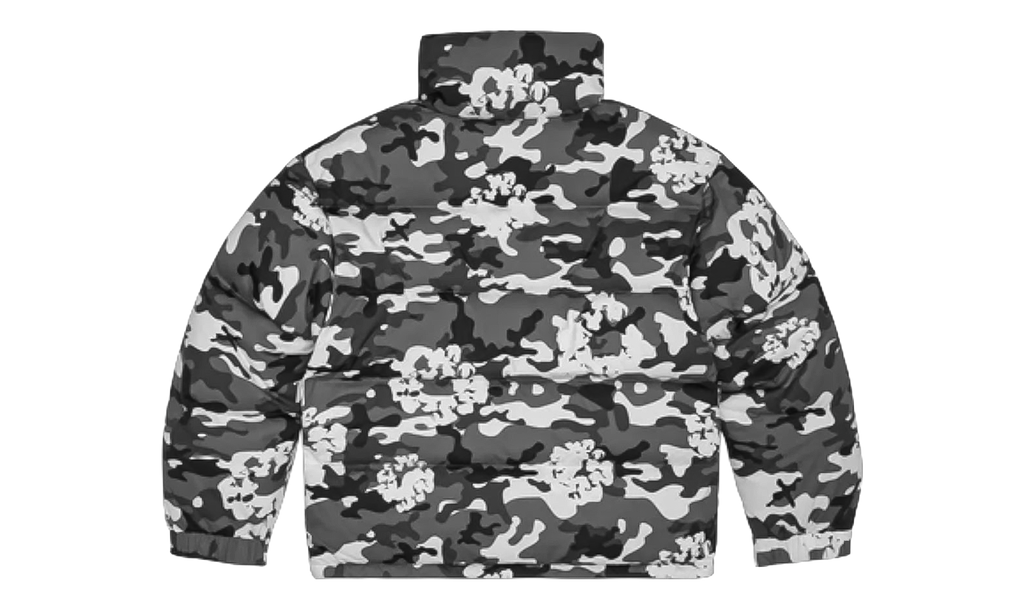 Denim Tears Cotton Wreath Puffer Jacket "White Camo" DT623