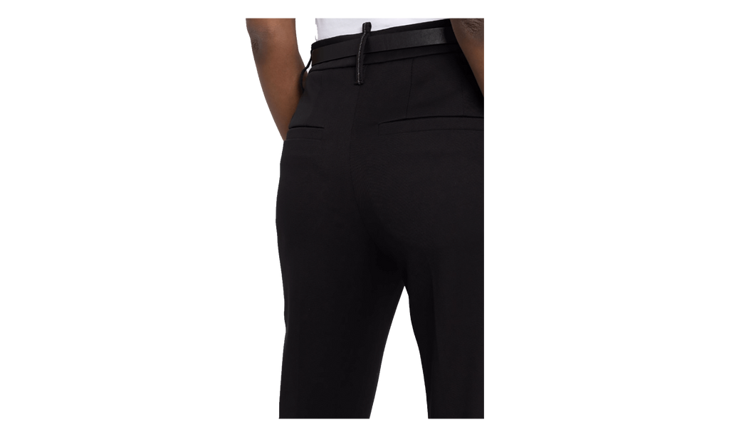 Brunello Cucinelli Cotton Tailored Trousers WMNS "Nero" BRUN1284