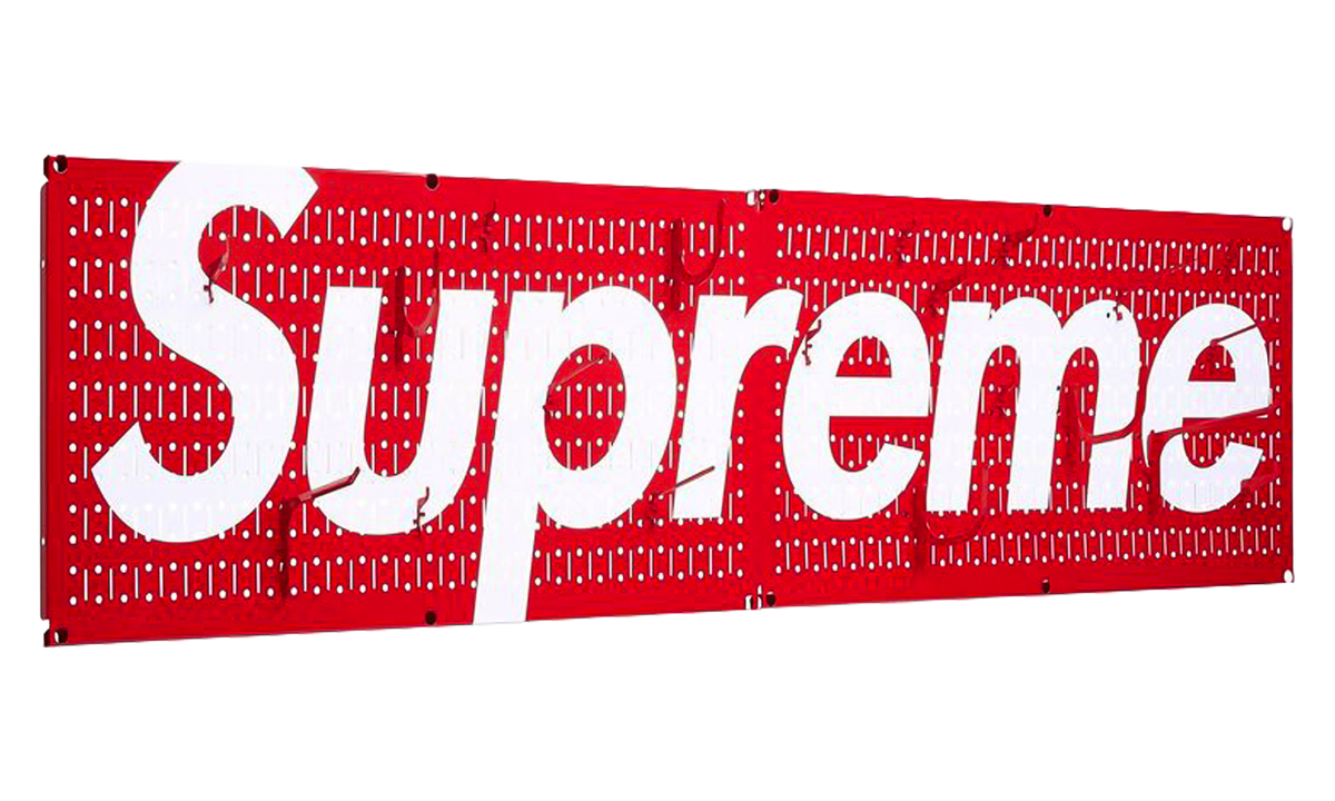 Supreme Wall Control Pegboard Panel "SS26 - Red (set of 2)" SU28149
