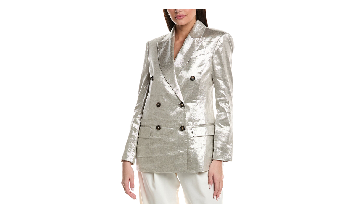 Brunello Cucinelli Linen Blazer WMNS "Silver" BRUN1367