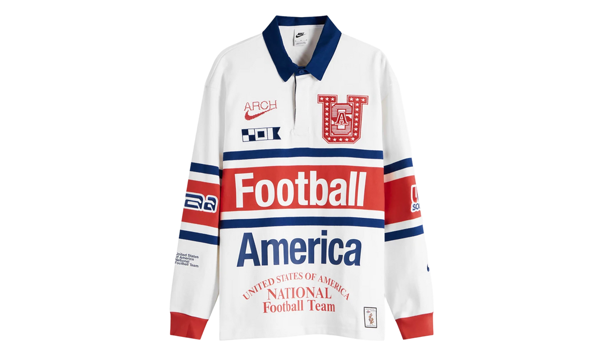 Nike USMNT Rugby Longsleeve "Virgil Abloh Archive - White" IM3227 100