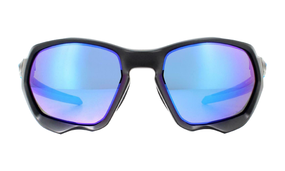Oakley Plazma Polarized Sunglasses "Matte Black / PRIZM Sapphire Polarized" OO9019 08