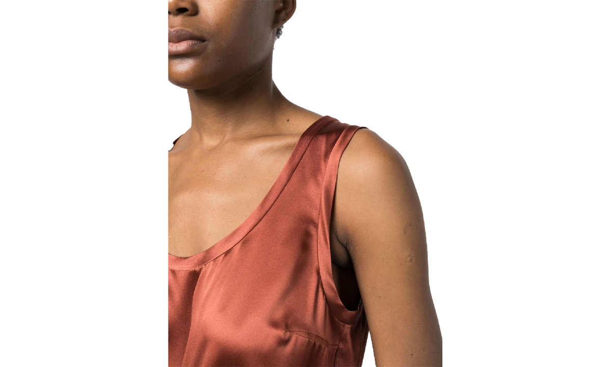 Brunello Cucinelli Satin Sleeveless Top WMNS "Siena" BRUN1425