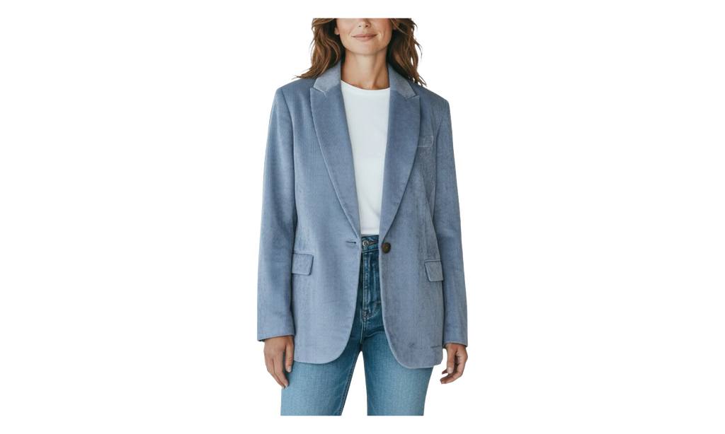 BRUNELLO CUCINELLI Corduroy Blazer WMNS "Sky Blue" BRUN1436