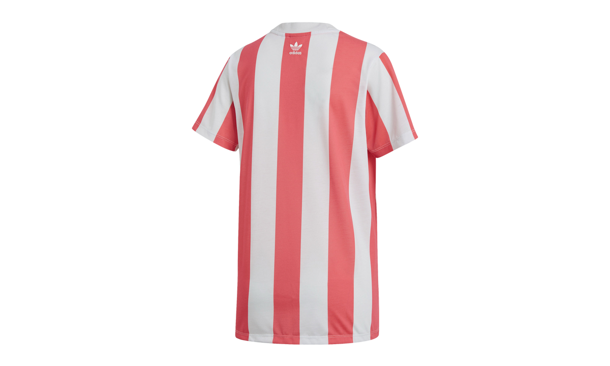 Adidas Originals Varsity Striped Short Sleeve Tee WMNS "Vintage White / Flared" CE0980