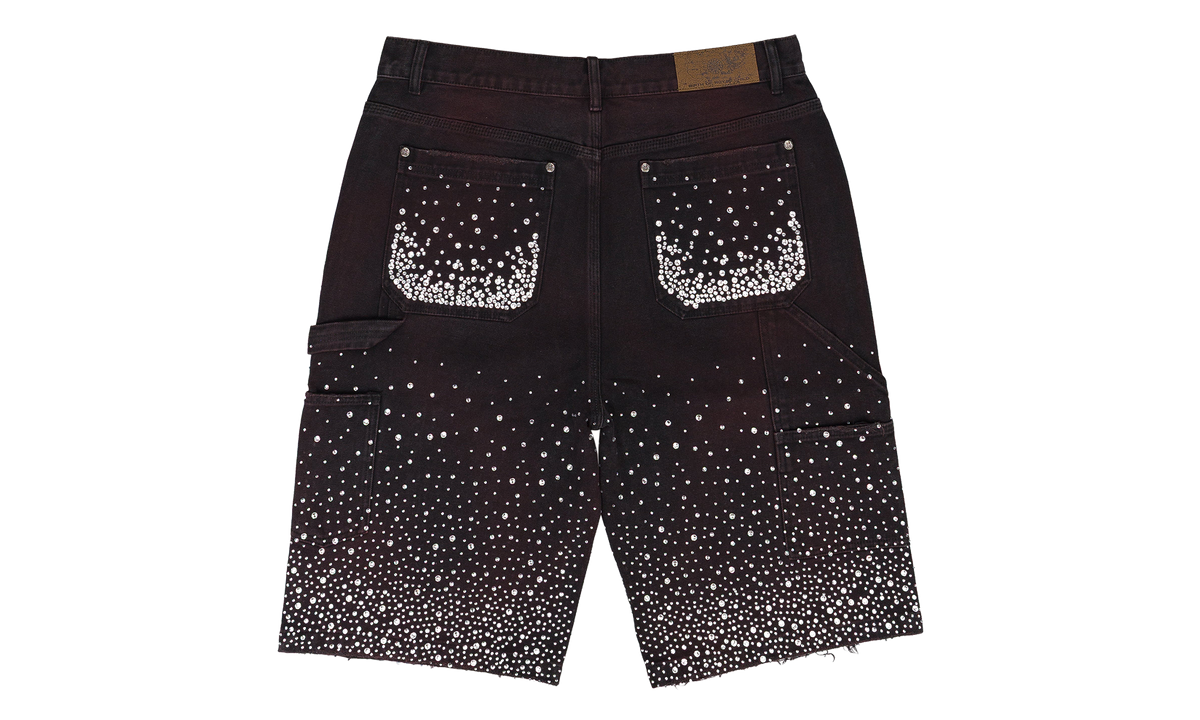 Birth Of Royal Child BLACK DIAMOND JORTS "Black / Rhinestone" BRC XBTM 0010