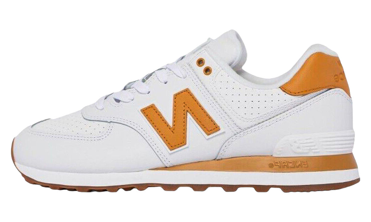 NEW BALANCE 574 GS "White / Orange" GC574FCS