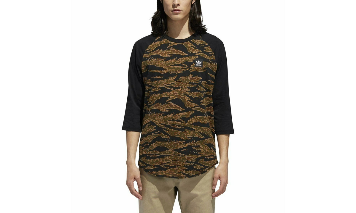 Adidas Camouflage Raglan Tee "Camo / Black" DH3910