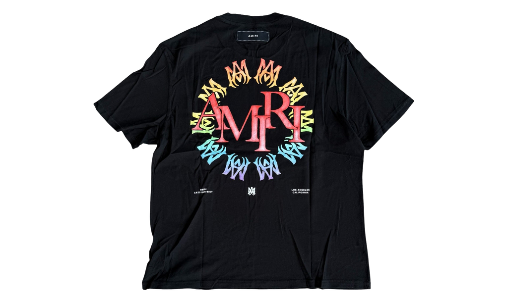 Amiri Rainbow Logo T-Shirt "Black" EXMJL005 632