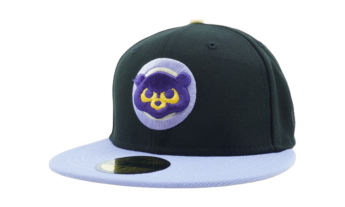 New Era 59FIFTY Chicago Cubs 1990 All Star Game Fitted Hat "Charcoal / Purple / Yellow - Under Brim" NE1098