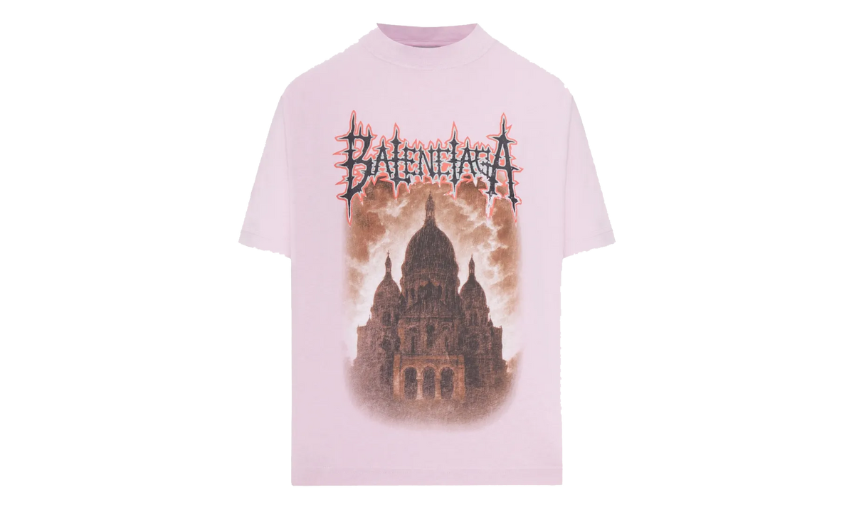 Balenciaga Sacre Couer Medium Fit T-Shirt WMNS "Old Pink" 850990 TUVE4 5701